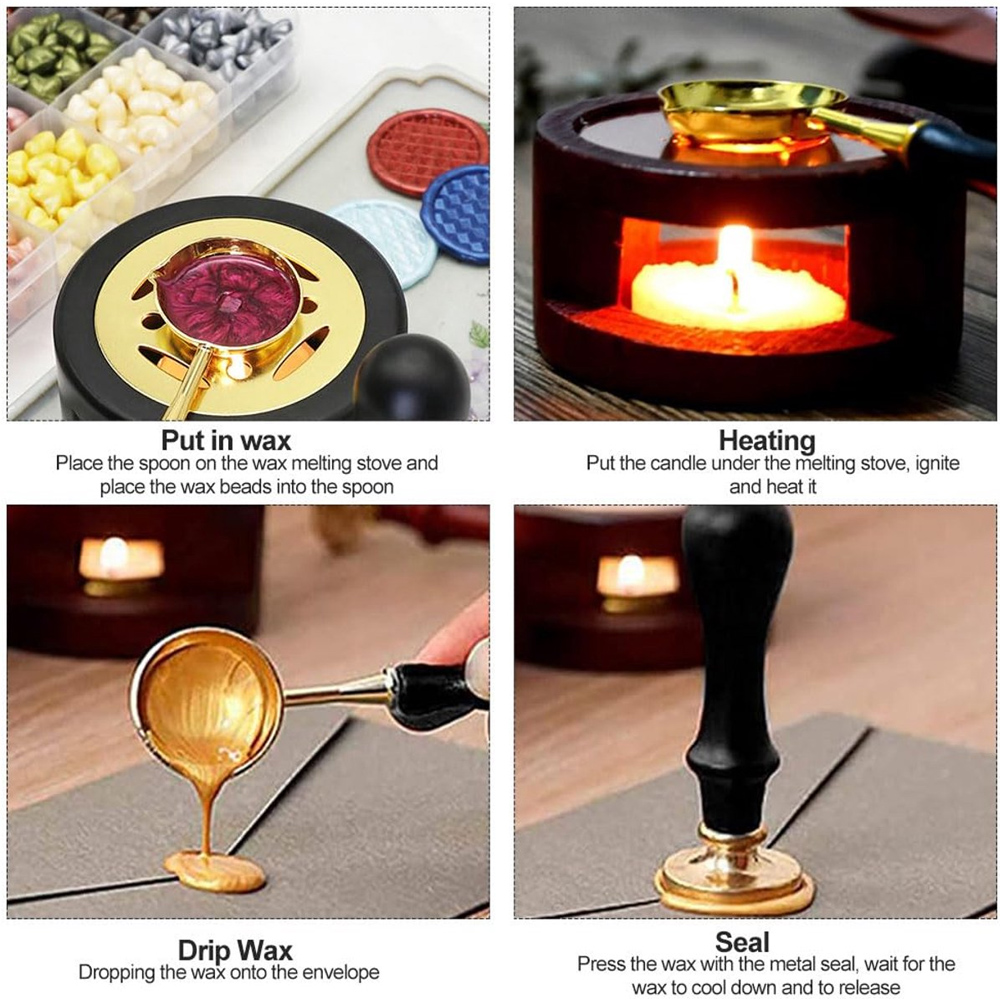 Zestaw stempli do laku 2/3 szt – Wax Seal Stamp Set recenzja i cena