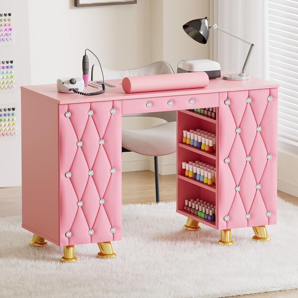 Stół do manicure z pochłaniacz – Leather Desk Pad recenzja i cena