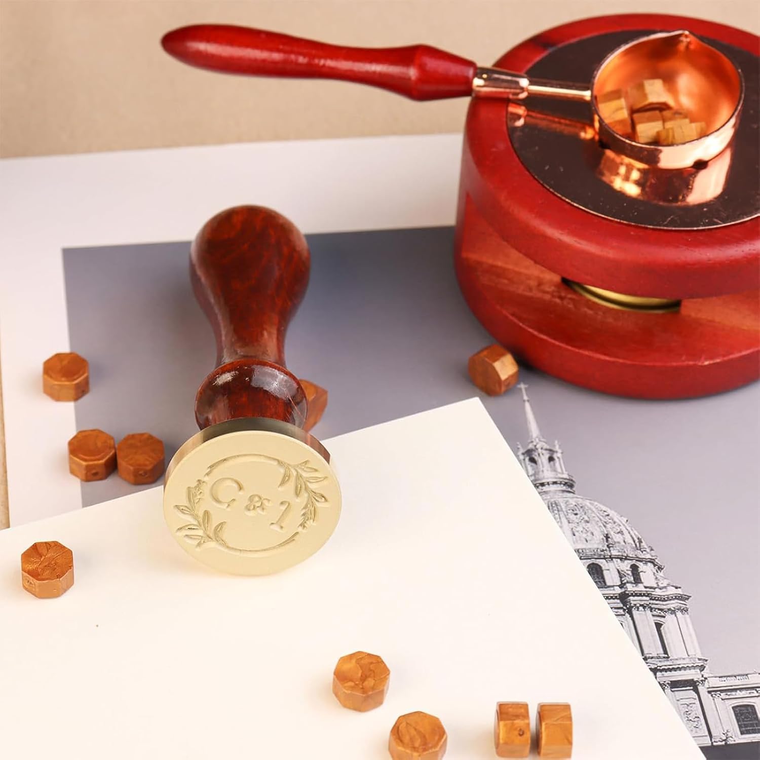 Zestaw do tworzenia personaliz – Wax Seal Stamp Set recenzja i cena